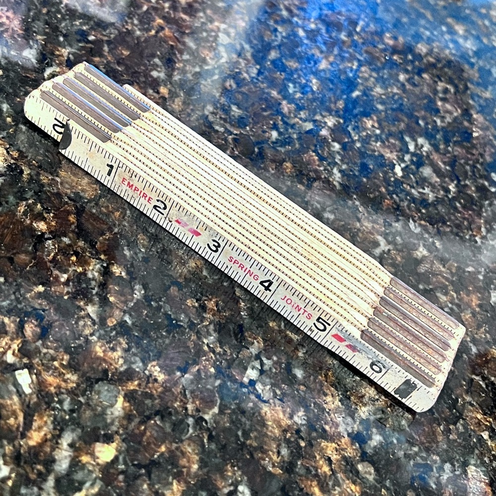 Vintage Empire Spring Joints Folding Extension Ruler